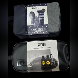 Men's Black and Gray Toiletry Bag x 2